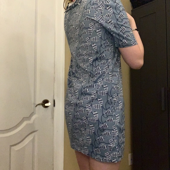 APC Blue Pattern Dress - Picture 3 of 4